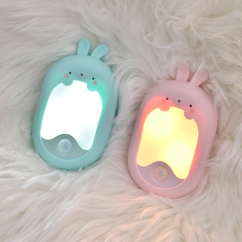 New Lovely Rabbit Induction Lamp LED Smart Sensor Night Light