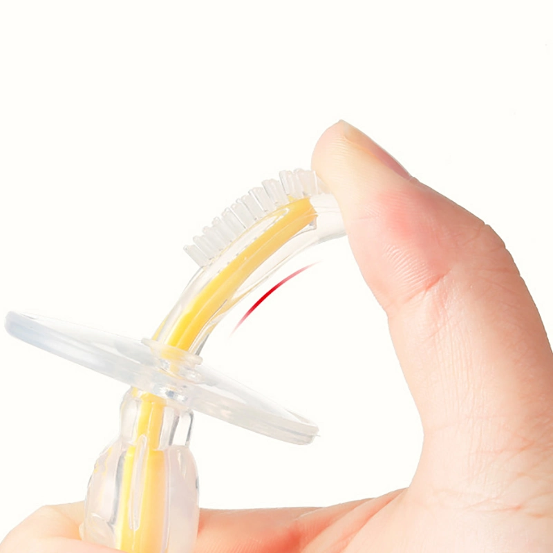BPA-Free Liquid Silicone Oral-B Teeth Brushing Gum Toothbrush for Baby/Toddler/Kids/Child/Children