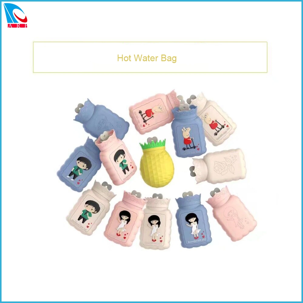 Silicone Warm Water Bag with Cute Cartoon Fashion Pattern