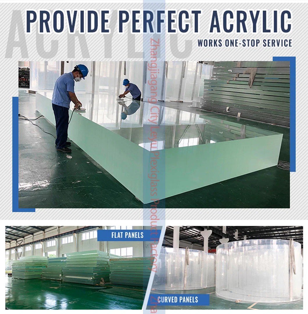 China Manufacture Supply 100% Virgin PMMA 20mm Clear Acrylic Panel