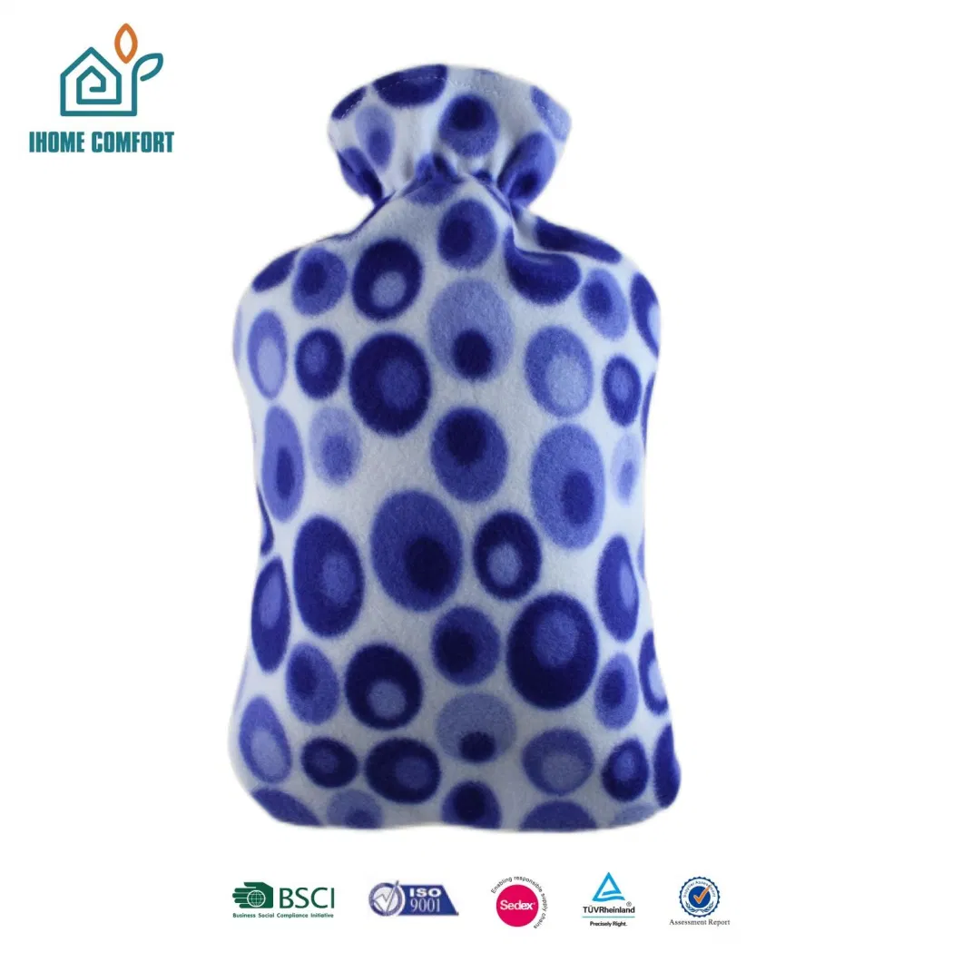 Warm and Cozy Water-Filling Hot Water Bag 2L BS Standard with Fleece Cover