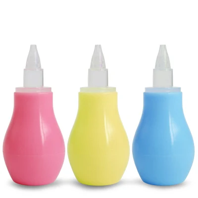 Silicone Infant Nasal Wash Nose Care Inhaler Preventing Backflow Aspirator Soft Tip Cleaning